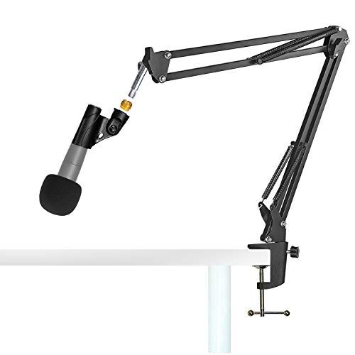  SM57 Mic Stand with Pop Filter - Microphone Boom Arm Stand with Foam Windscreen Cover for SM57-LC Cardioid Dynamic Microphonee by YOUSHARES