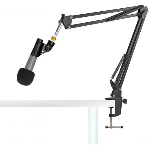  SM57 Mic Stand with Pop Filter - Microphone Boom Arm Stand with Foam Windscreen Cover for SM57-LC Cardioid Dynamic Microphonee by YOUSHARES