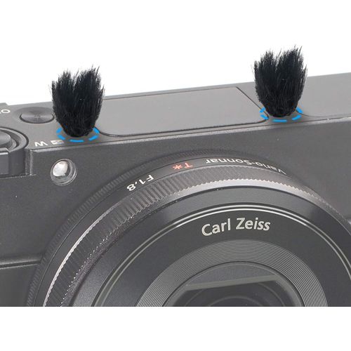  Camera Mic Windscreen, 10 PCS Fur Wind Muff Wind Cover for Sony RX1 RX10 RX100 Digital Compact Cameras Built-in Microphone Outdoor Wind Filter by YOUSHARES