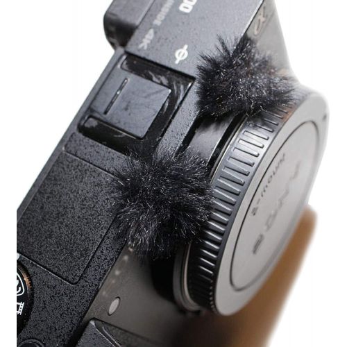  Camera Mic Windscreen, 10 PCS Fur Wind Muff Wind Cover for Sony RX1 RX10 RX100 Digital Compact Cameras Built-in Microphone Outdoor Wind Filter by YOUSHARES