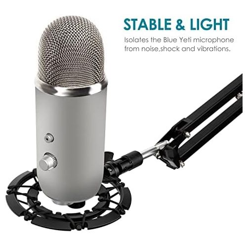  [아마존베스트]Shock mount for Blue Yeti and Yeti Pro, microphone shock mount reduces vibration and improves recording quality from YOUSHARES