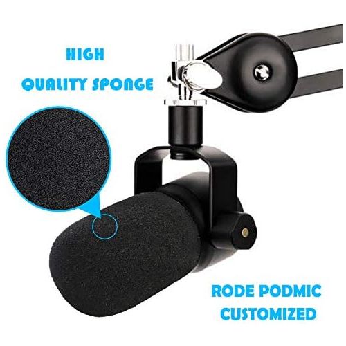  [아마존베스트]YOUSHARES PodMic Pop Filter - Microphone Wind Protection Foam for Rode PodMic Podcasting Microphone to Block Explosive Materials