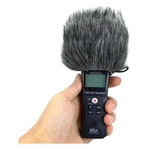  [아마존베스트]YOUSHARES Zoom H1n Recorder Furry Windscreen Muff Pop Filter - Outdoor Microphone Fur Wind Protection Pop Protection for Zoom H1n & H1 Handy Portable Recorder