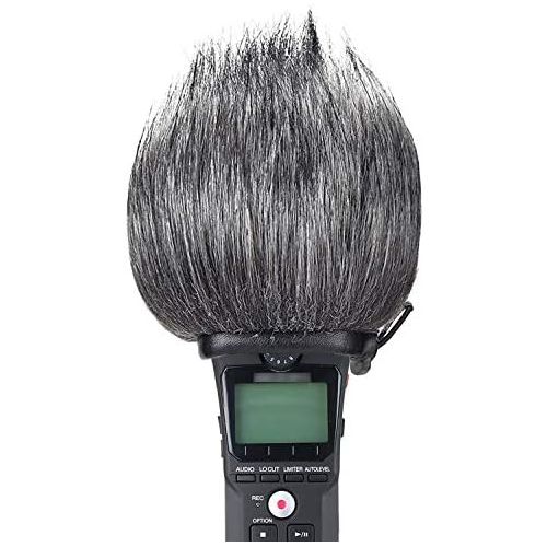  [아마존베스트]YOUSHARES Zoom H1n Recorder Furry Windscreen Muff Pop Filter - Outdoor Microphone Fur Wind Protection Pop Protection for Zoom H1n & H1 Handy Portable Recorder