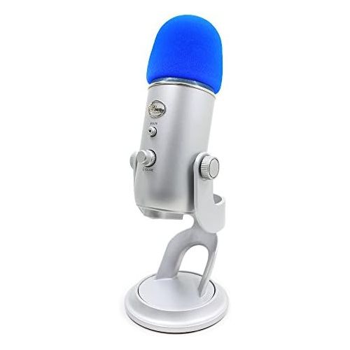  [아마존베스트]YOUSHARES Yeti Windscreen Pop Filter - Microphone Windscreen Foam Pop Protection for Blue Yeti, Yeti Pro, MXL, Audio Technica and Other Large Microphones (Blue)