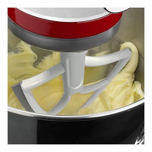  YOUTHINK Sturdy Mixer Beater Paddle for 6Q Stand Mixer - High Stability, Food Safety Mixing Head with Aluminum Alloy, Silicone - Fits 5.2-5.7L Bowls