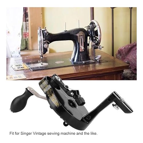  Sewing Machine Hand Crank, Metal Sewing Machine Hand Crank Handcrank Handle Accessory for Singer Vintage