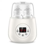 YOUTHINK Flaschenwarmer Baby Bottle Warmer 5-in-1 Doppel Flaschen Sterilisator und Babykostwarmer LCD Voreingestellte Baby Lebensmittel Heizungsgert Voreingestellte Funktion mit Automatisch