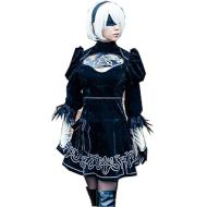 YOUYI US Size Adult Cosplay Costume Womens Black Skirt Full Set