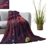 YOYI Soft Blanket Microfiber Star Field in Deep Space Many Light Years from The Earth Vibrant Colors Easy Travel 50x70