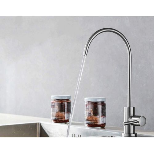  YOYMI Drinking Water Filter Faucet Stainless Steel Brushed Nickel Kitchen Bar Sink，Lead-Free Modern Water Filter Faucet