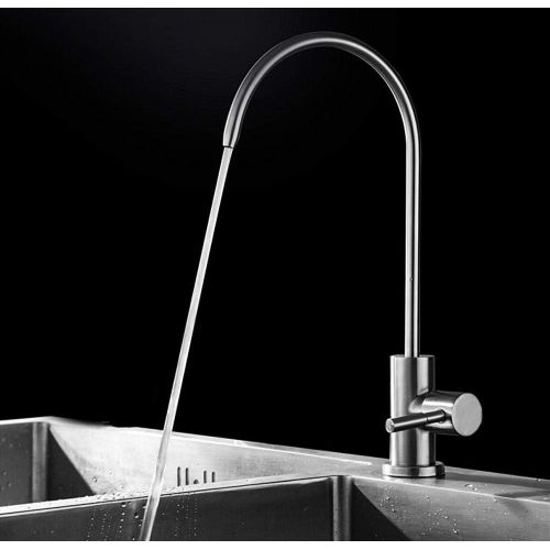  YOYMI Drinking Water Filter Faucet Stainless Steel Brushed Nickel Kitchen Bar Sink，Lead-Free Modern Water Filter Faucet