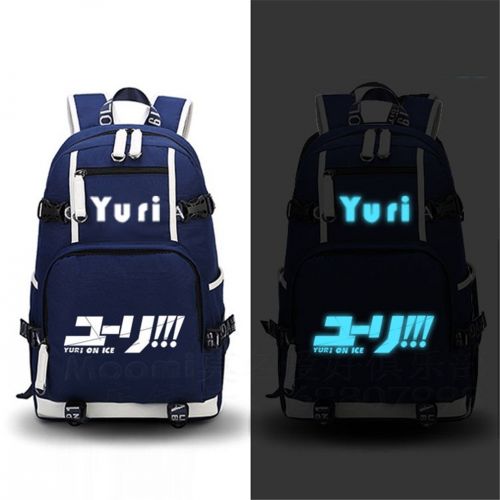  YOYOSHome Yuri On Ice Anime Cosplay Luminous Bookbag Daypack Backpack School Bag