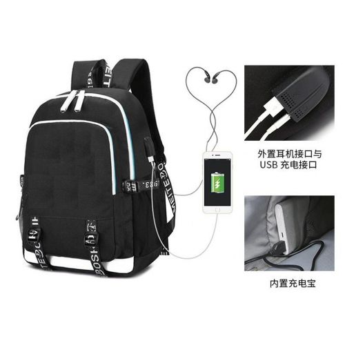  YOYOSHome Luminous Japanese Anime Cosplay Daypack Bookbag Laptop Bag Backpack School Bag with USB Charging Port (Dragon Ball Z 3)