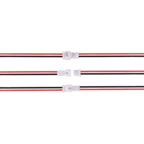  YP Letool 30 Pairs JST 1.25mm 2 Pin Micro Male Female Connector Plug with Red Black Wire Cable 80mm