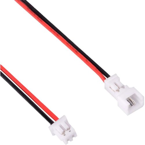  YP Letool 30 Pairs JST 1.25mm 2 Pin Micro Male Female Connector Plug with Red Black Wire Cable 80mm