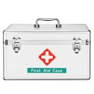 YQ  First aid box Ping Bu Qing Yun Medical box - aluminum alloy material, light and easy to take shoulder, fire and moisture, family medicine box household storage box medical medical first aid kit