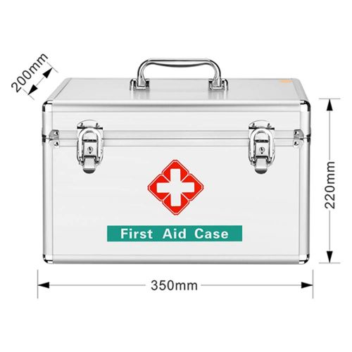  YQ  First aid box Ping Bu Qing Yun Medical box - aluminum alloy material, light and easy to take shoulder, fire and moisture, family medicine box household storage box medical medical first aid kit