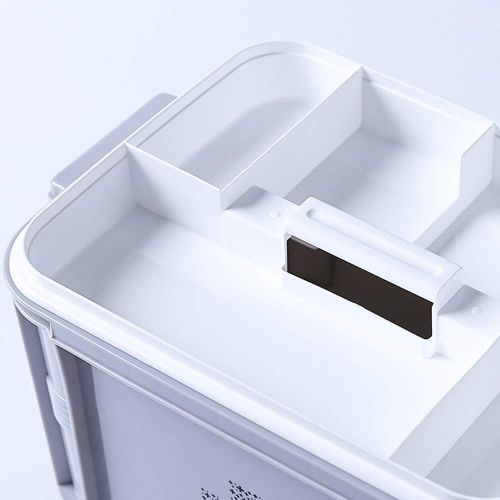  YQ  First aid box Ping Bu Qing Yun Medical box-PP material, portable portable multi-layer storage large-capacity sealed moisture-proof and dustproof, simple household medicine box large-capacity eme