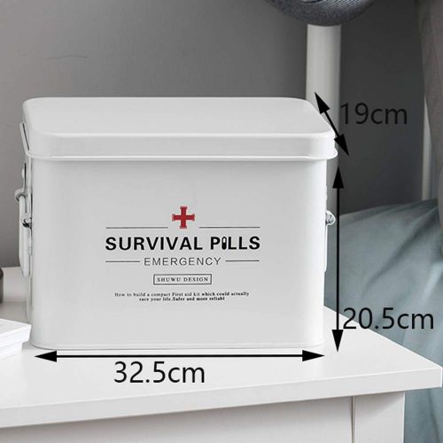  YQ  First aid box Ping Bu Qing Yun Medical box - galvanized iron material, simple portable portable moisture-proof dust-proof insect-proof large capacity, family small medicine box household medicin