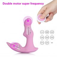 YQFCA Wireless Remote Massager,8 Silent Vibration Modes and Skin-Friendly Silicone, Wearable USB...