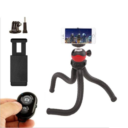  Adjustable Rotating Folding Mobile Phone Camera Flat Stand Octopus TripodSelfieLiveTravel Camera FlexiblePortable Design Suitable for BicycleBedDesktopWaterTree YQJ