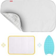 [아마존베스트]YQMAJIM Ironing Blanket Ironing Mat,Upgraded Thick Portable Travel Ironing Pad,Heat Resistant Pad Cover for Washer,Dryer,Table Top,Countertop,Ironing Board for Small Space (18.9 x 33.5 inc