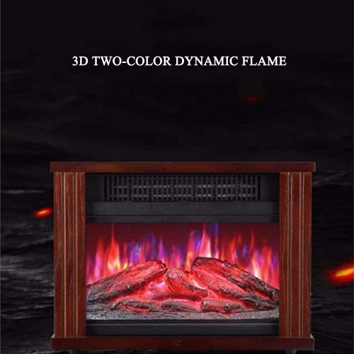  YQZ 16 Free Standing Electric Fireplace Portable Adjustable Stove with Heater Wood Burning Flame 750/1500W