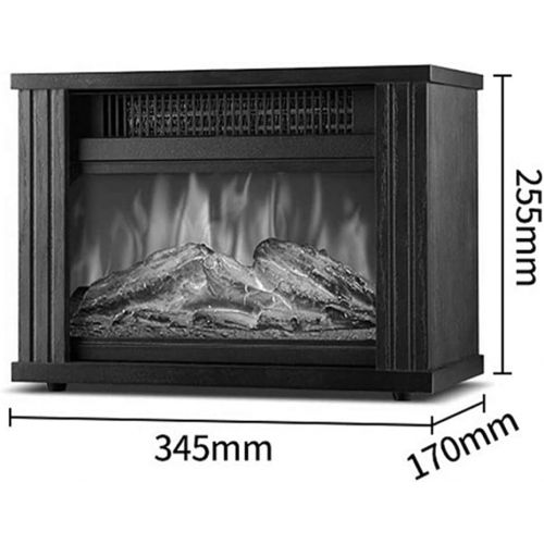  YQZ 16 Free Standing Electric Fireplace Portable Adjustable Stove with Heater Wood Burning Flame 750/1500W