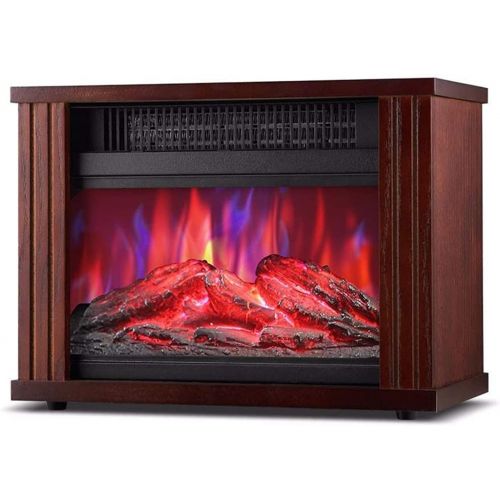  YQZ 16 Free Standing Electric Fireplace Portable Adjustable Stove with Heater Wood Burning Flame 750/1500W