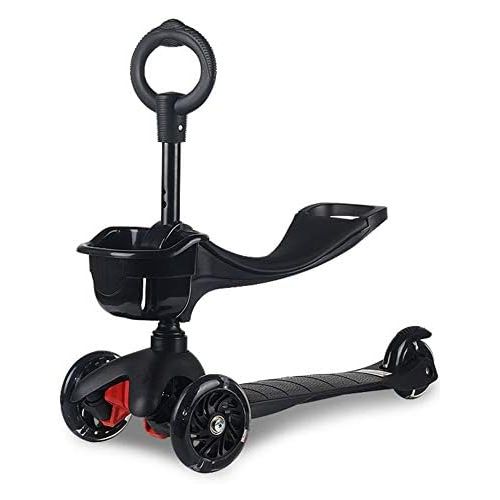  YRC Roller Moped Wheel Scooter Falten Rollercoaster HoeHenverstellbar E Roller Mit Sitz Kinder Geeignet FueR 3-8 Jahre