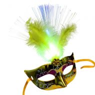 YRD TECH Women Venetian Venice Feather LED Mask Luminous Masquerade Mask Party Ball Masks Carnival Halloween