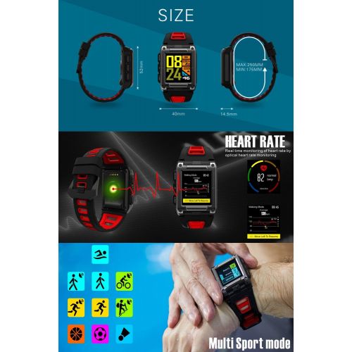  YSCysc Fitness Tracker Smart Bracelet Band Watch Wristband GPS Movement Dynamic Heart Rate Swimming IP68 Waterproof Device for iOS Android