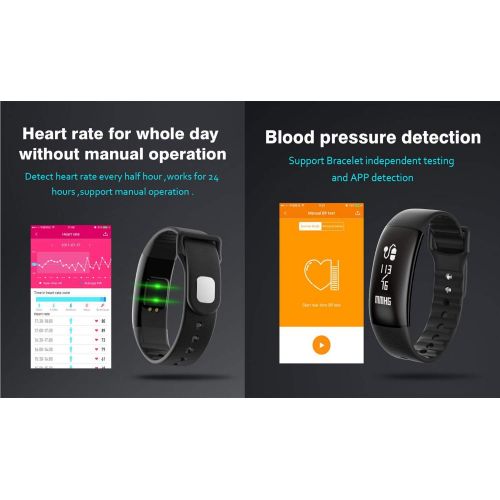  YSCysc Fitness Trackers Smart Watch Waterproof Sports Pedometer Calorie Blood Pressure Heart Rate Monitor for iOS Android Phone