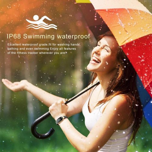  YSCysc Fitness Tracker Activity Smart Trackers Bluetooth IP68 Swimming Sports Waterproof Heart Rate Monitor Pedometer Sleep Monitor for for iOS Android