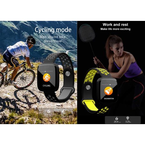  YSCysc Fitness Tracker Bracelet Activity Color Screen Waterproof Smart Watch Wristband Sleep Tracker Blood Pressure Heart Rate for Women