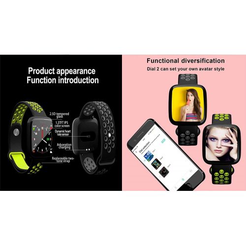  YSCysc Fitness Tracker Bracelet Activity Color Screen Waterproof Smart Watch Wristband Sleep Tracker Blood Pressure Heart Rate for Women