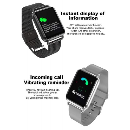  YSCysc Fitness Tracker Smart Watch Men Waterproof Dynamic Blood Oxygen Pressure Heart Rate Monitor Sport Pedometer Smart Wristband Bracelet