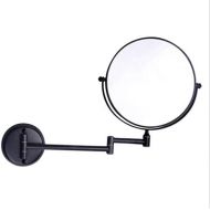 YSHCA Makeup Mirror, Vanity Mirror Wall Mount Rotation Two-Sided Magnifying Beauty Mirror, 8-Inch fold, Suit for Bathroom, Vanity Table, Hotel,Oil-Rubbed Bronze_3X