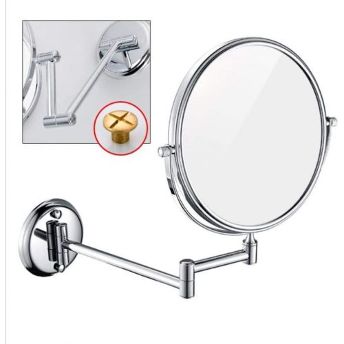  YSHCA Makeup Mirror, Vanity Mirror Wall Mount Rotation Two-Sided Magnifying Beauty Mirror, 8-Inch fold, Suit for Bathroom, Vanity Table, Hotel,Oil-Rubbed Bronze_3X