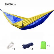 YSNBM Hammock, Foldable Multi-Purpose, Lightweight Parachute Cloth, Leisure Camping Equipment, 26080cm Camping Hammock,Strong,Travel Bag (Color : #3)