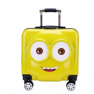 YSZG Cartoon Cute Trolley case, Universal Wheel Trolley case, Childrens Trolley case, ABS+PC Suitcase Yellow,