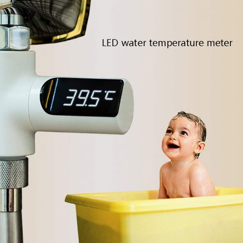 YTBLF LED Water Temperature Meter Accurate Water Temperature Sensor Meter Household Shower Flow Thermometer self-Powered Water Temperature Meter Baby Care Monitor