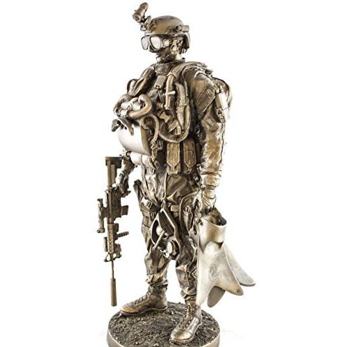  YTC Navy Seal 13 Bronzed Resin Military Statue #8086 Modern Era Navy Seal