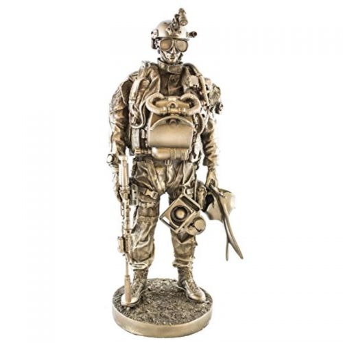  YTC Navy Seal 13 Bronzed Resin Military Statue #8086 Modern Era Navy Seal