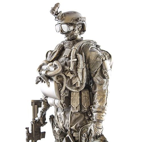  YTC Navy Seal 13 Bronzed Resin Military Statue #8086 Modern Era Navy Seal