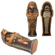 YTC Summit International Ancient Egyptian King Tut Sarcophagus Coffin with Mummy Figurine ONE Coffin