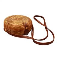 YUANLIFANG Square Round Mulit Style Straw Bag Handbags Women Summer Rattan Bag Handmade Woven Beach Circle Handbag Fashion