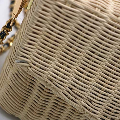  YUANLIFANG Summer Women Handmade Round Bamboo Handbag Rattan Bags Female Travel Box Beach Bag Lady Mini Ribbon Straw Bags