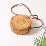YUANLIFANG Vintage Handmade Rattan Women Shoulder Bags Holiday Travel Beach Lady Crossbody Bags Straw Woven Messenger Bag Handbags